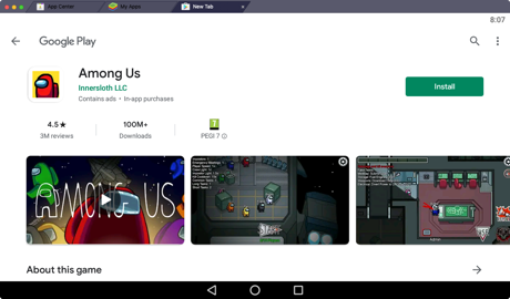 Among Us by InnerSloth LLC in the Google Play Store