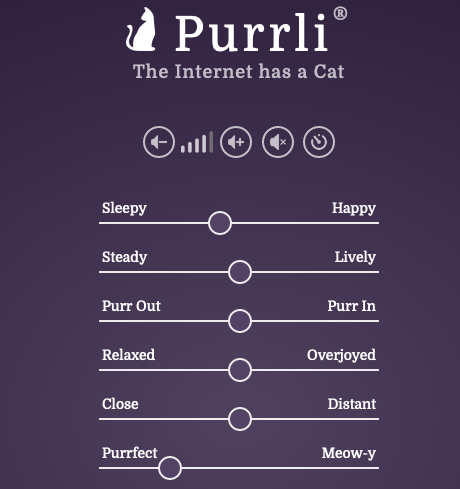 The Purrli® user interface