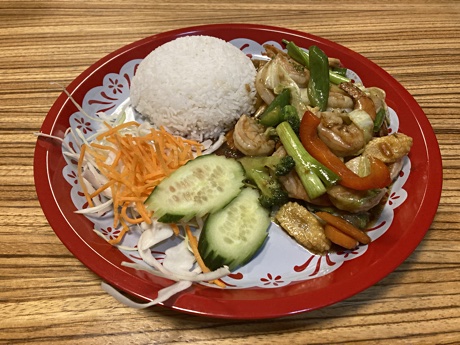 Thai food dish I ordered